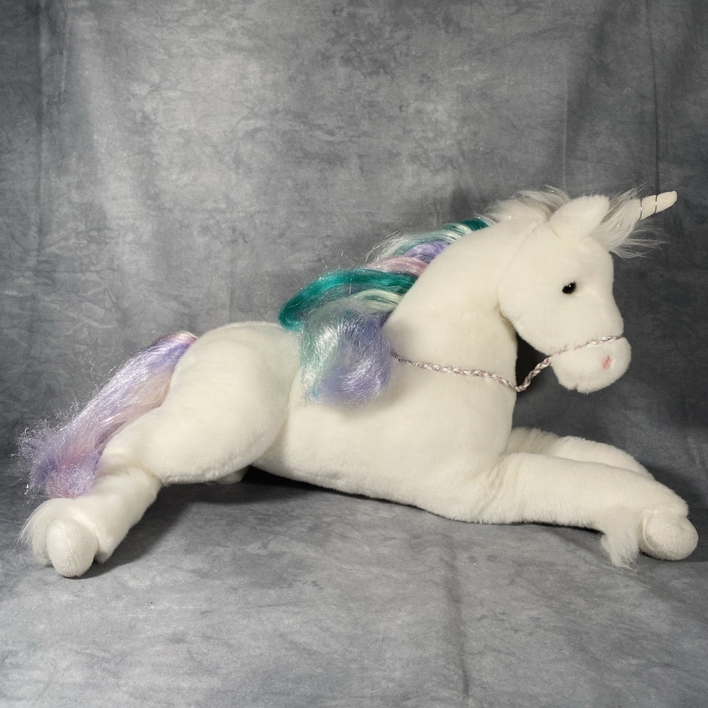 Douglas Cuddle Toys Abracadabra Unicorn Plush Large‎ Rare Hard To Find *Read*
